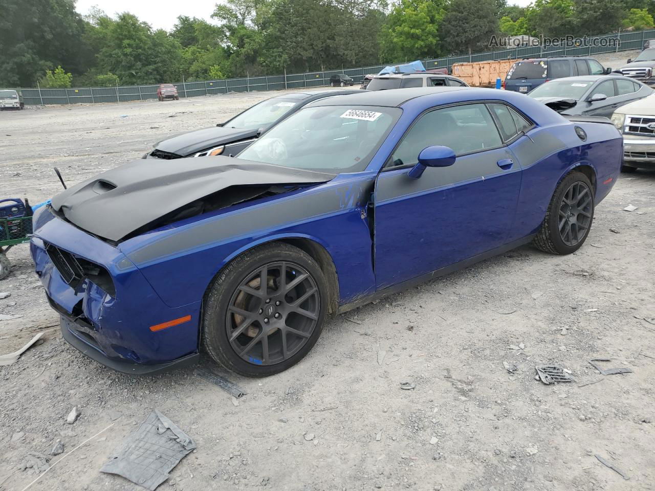 2018 Dodge Challenger R/t Blue vin: 2C3CDZBT2JH195114