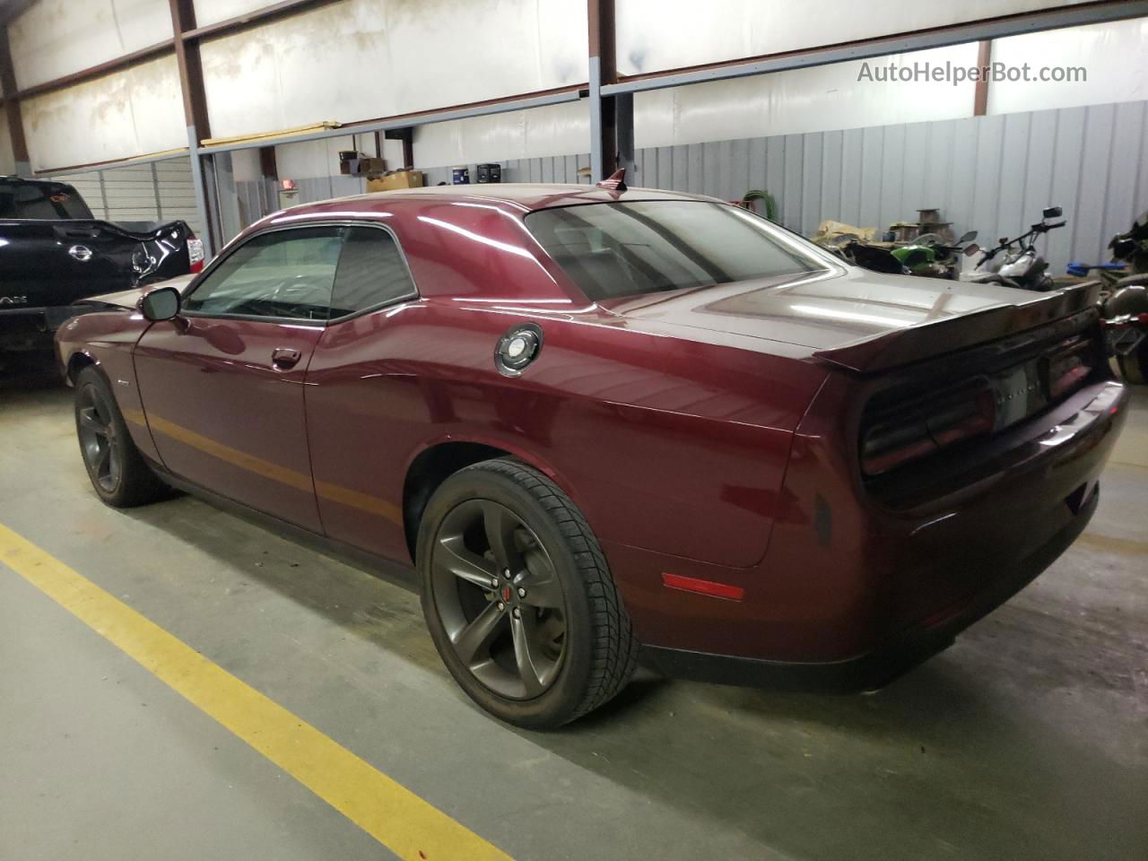 2018 Dodge Challenger R/t Maroon vin: 2C3CDZBT2JH199454