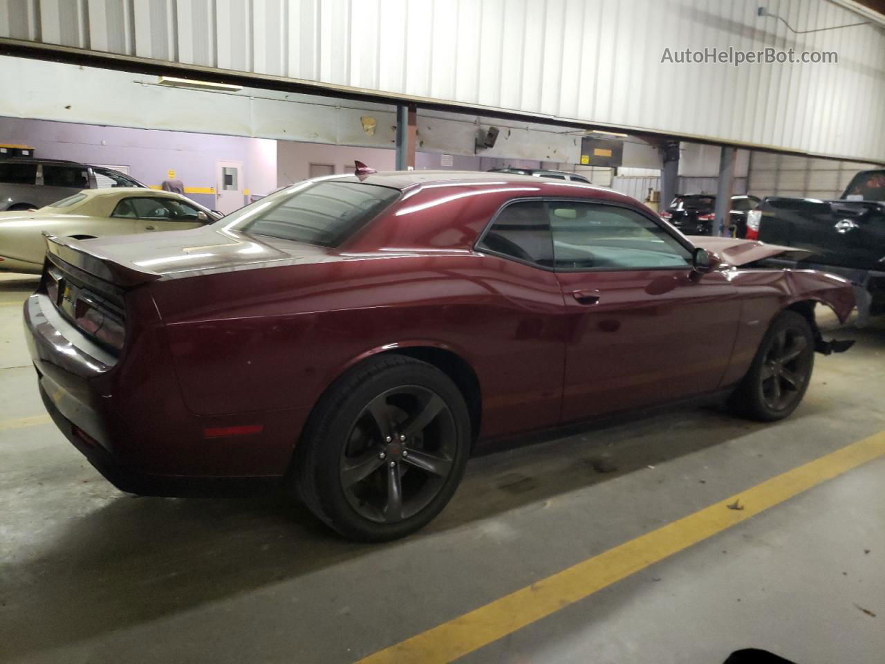 2018 Dodge Challenger R/t Maroon vin: 2C3CDZBT2JH199454