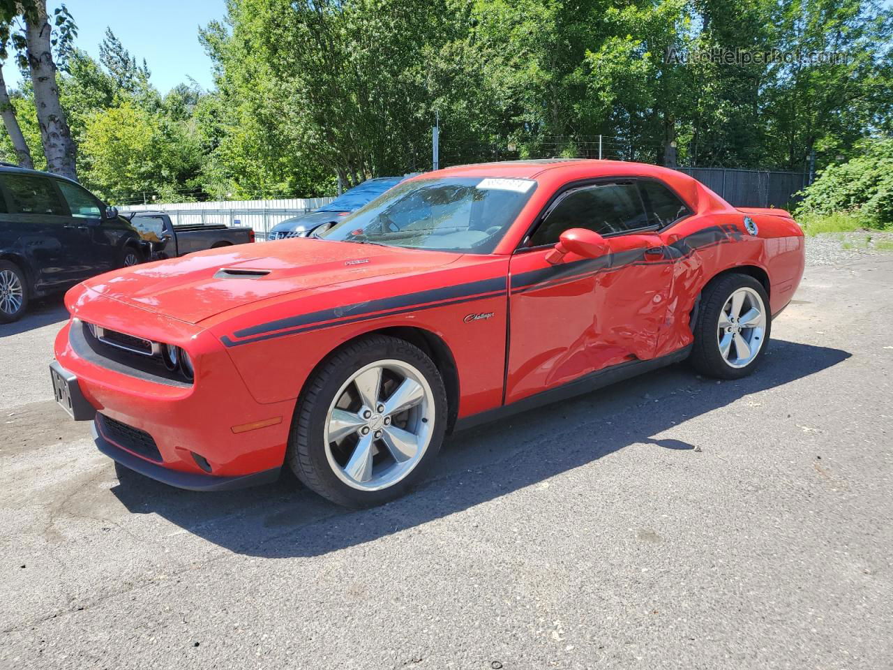 2015 Dodge Challenger Sxt Plus Red vin: 2C3CDZBT3FH764642