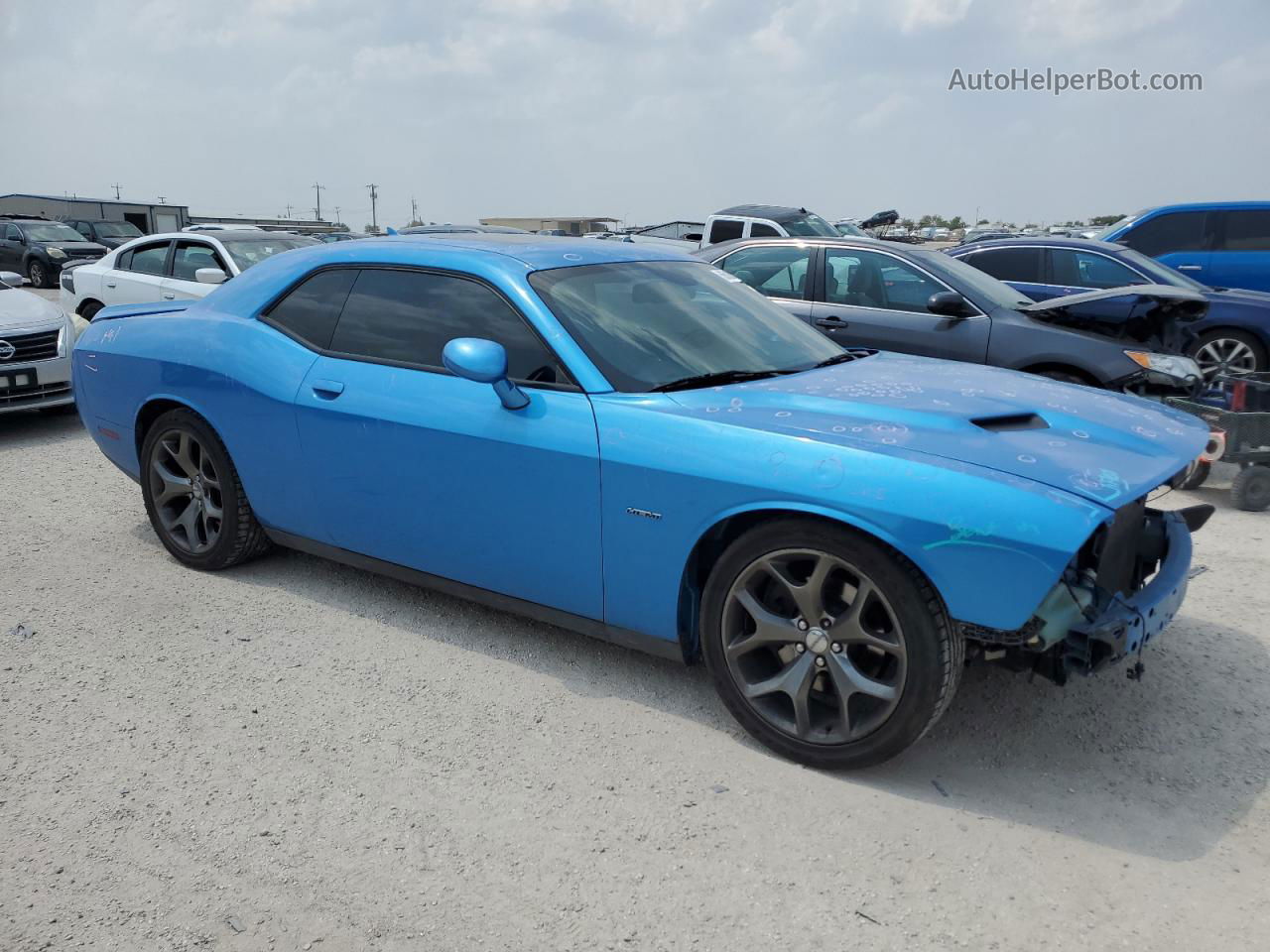 2015 Dodge Challenger Sxt Plus Синий vin: 2C3CDZBT3FH794207