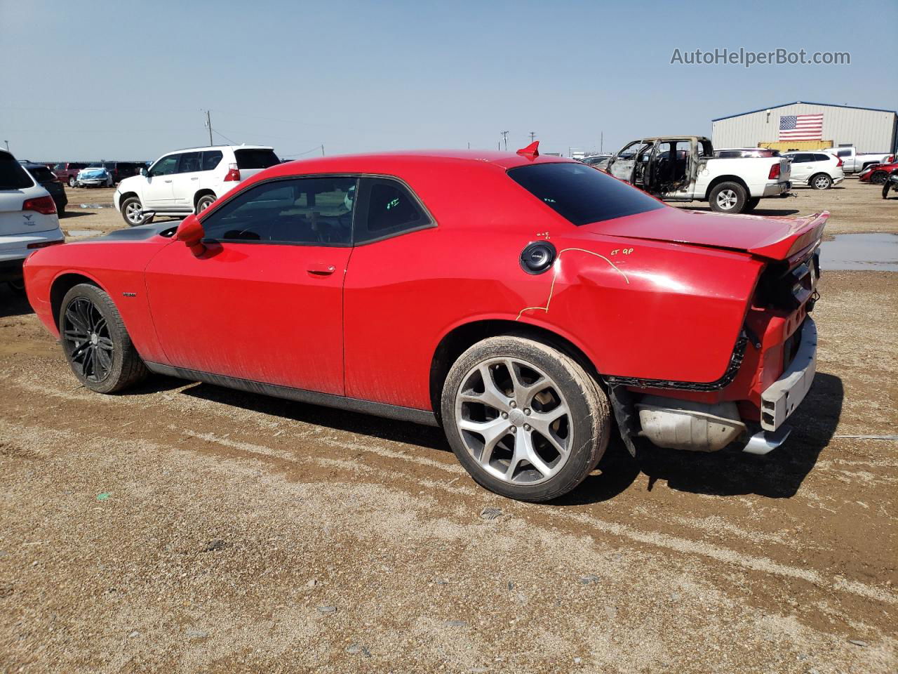 2016 Dodge Challenger R/t Red vin: 2C3CDZBT3GH101430