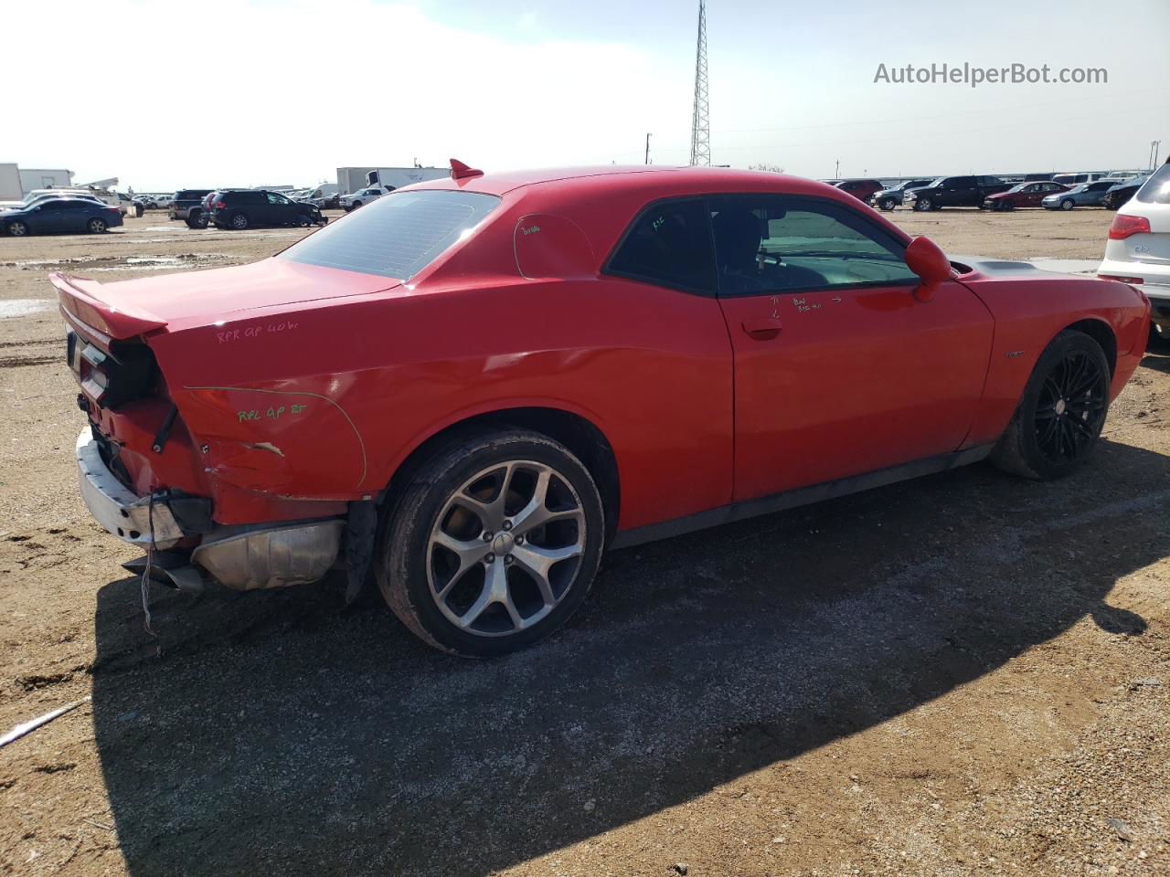 2016 Dodge Challenger R/t Red vin: 2C3CDZBT3GH101430