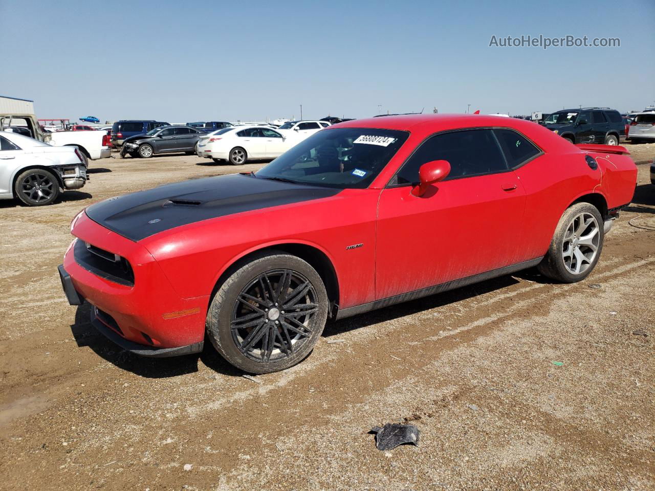 2016 Dodge Challenger R/t Red vin: 2C3CDZBT3GH101430