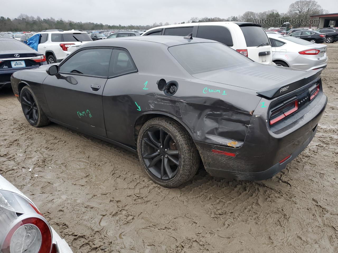 2016 Dodge Challenger R/t Gray vin: 2C3CDZBT3GH114257