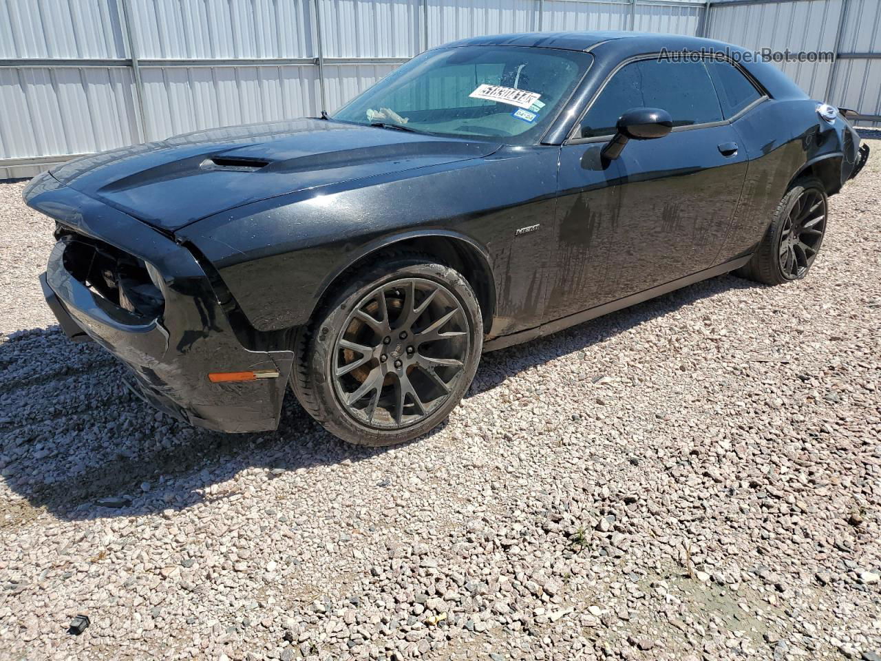 2016 Dodge Challenger R/t Black vin: 2C3CDZBT3GH168190