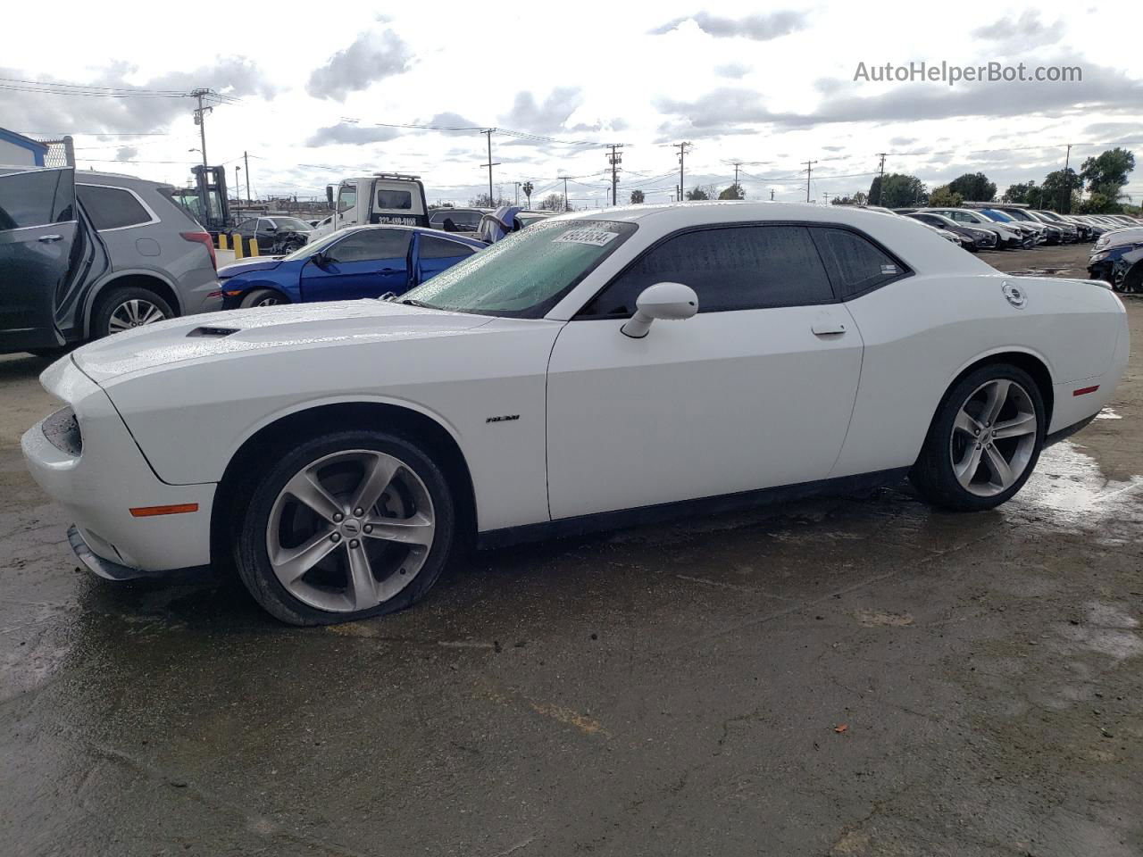 2017 Dodge Challenger R/t White vin: 2C3CDZBT3HH574312