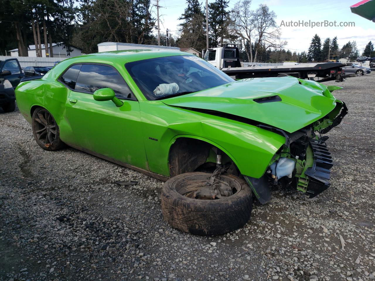 2017 Dodge Challenger R/t Зеленый vin: 2C3CDZBT3HH604408