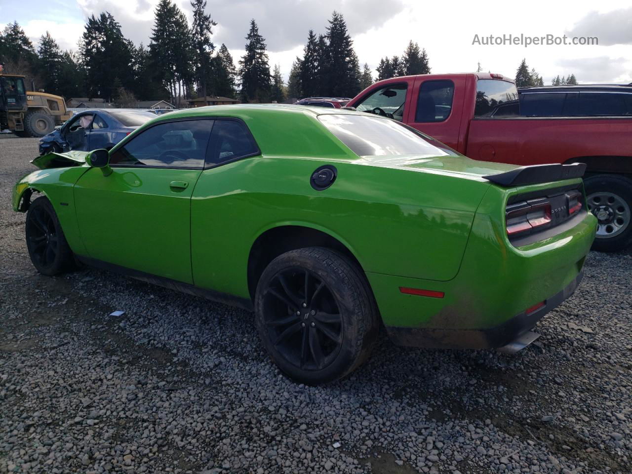 2017 Dodge Challenger R/t Зеленый vin: 2C3CDZBT3HH604408