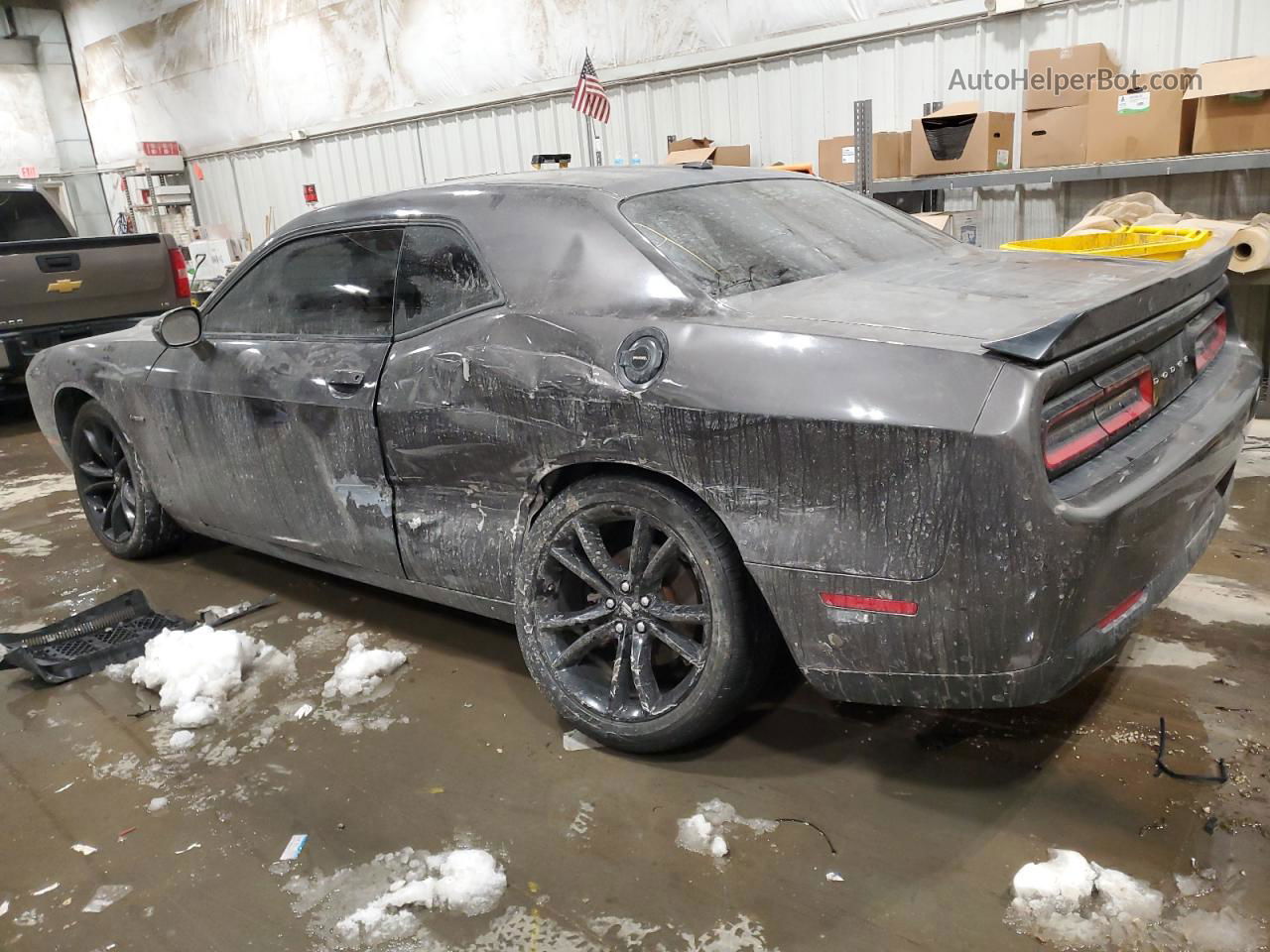 2018 Dodge Challenger R/t Gray vin: 2C3CDZBT3JH255286