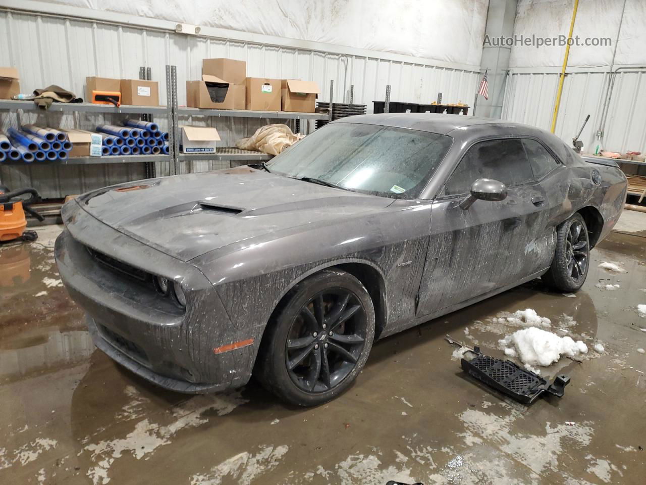 2018 Dodge Challenger R/t Gray vin: 2C3CDZBT3JH255286