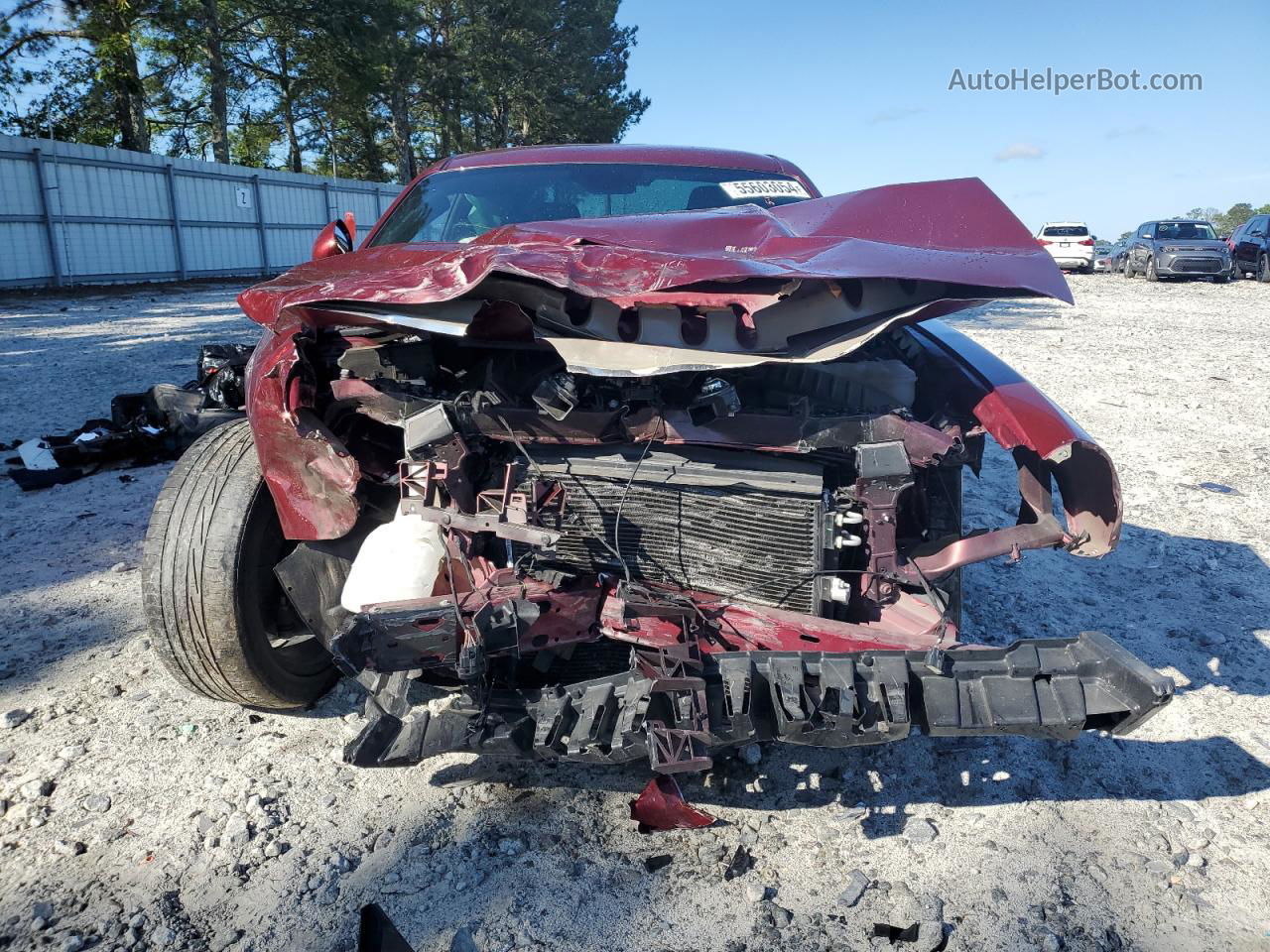 2022 Dodge Challenger R/t Burgundy vin: 2C3CDZBT3NH105474