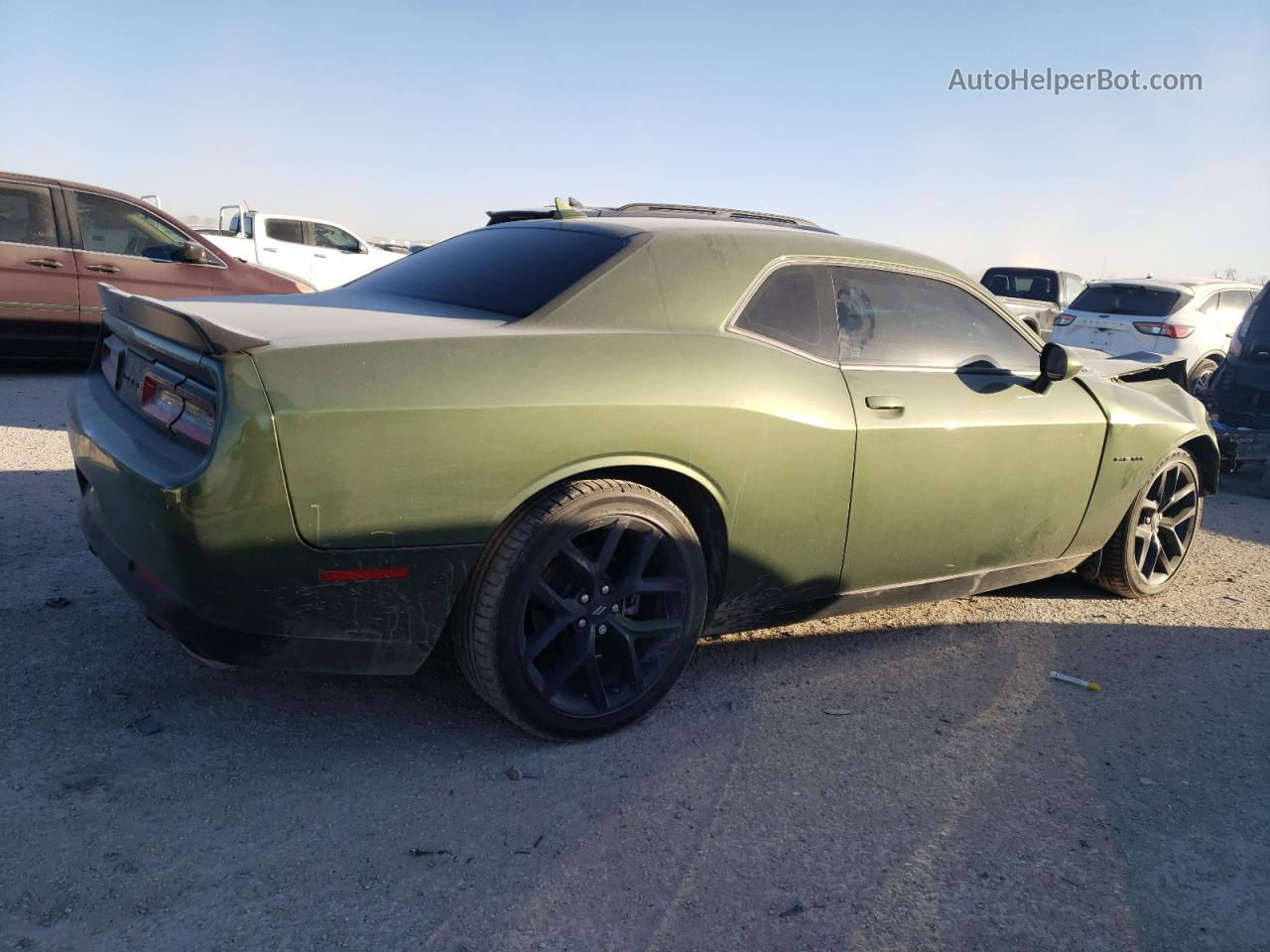 2022 Dodge Challenger R/t Green vin: 2C3CDZBT3NH227252