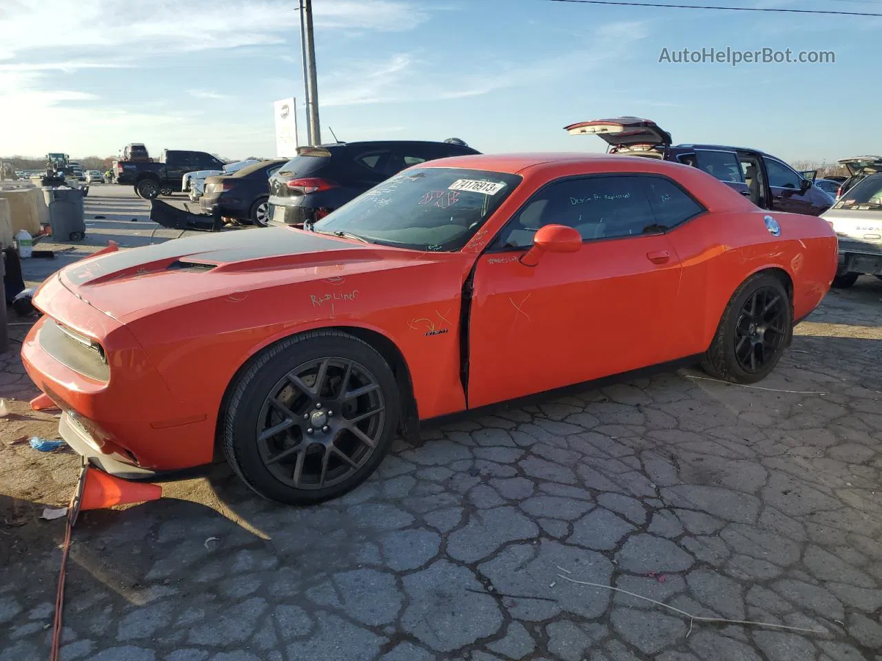 2016 Dodge Challenger R/t Оранжевый vin: 2C3CDZBT4GH322910