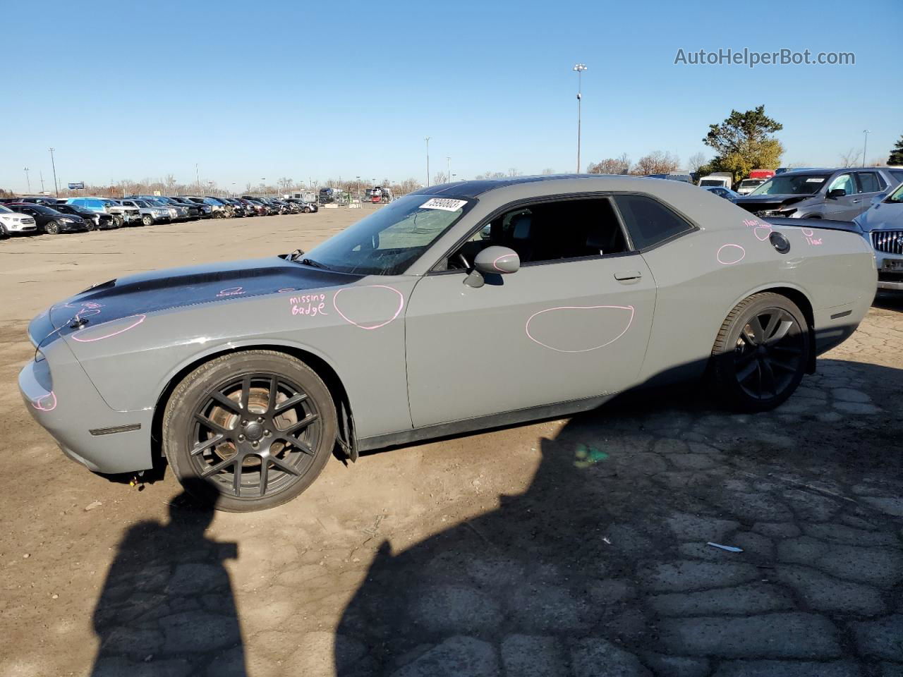 2017 Dodge Challenger R/t Gray vin: 2C3CDZBT4HH531579