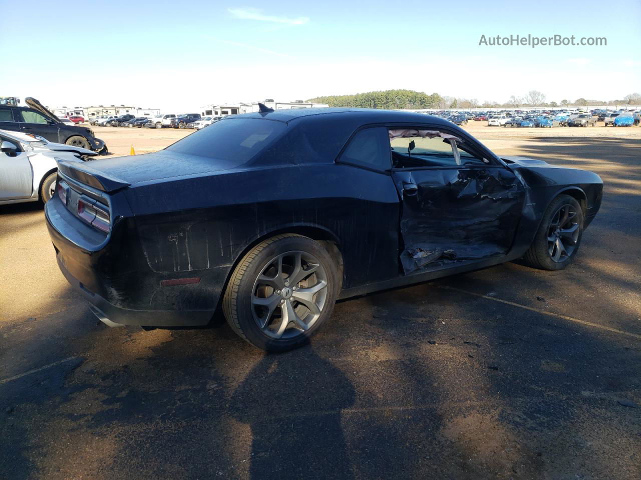 2017 Dodge Challenger R/t Черный vin: 2C3CDZBT4HH574335