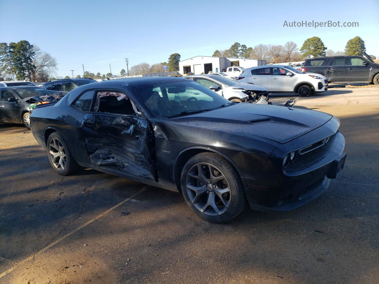 2017 Dodge Challenger R/t Черный vin: 2C3CDZBT4HH574335