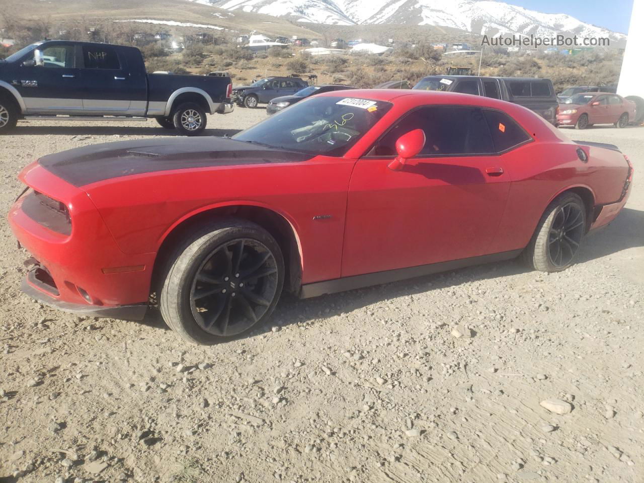 2018 Dodge Challenger R/t Red vin: 2C3CDZBT4JH138459