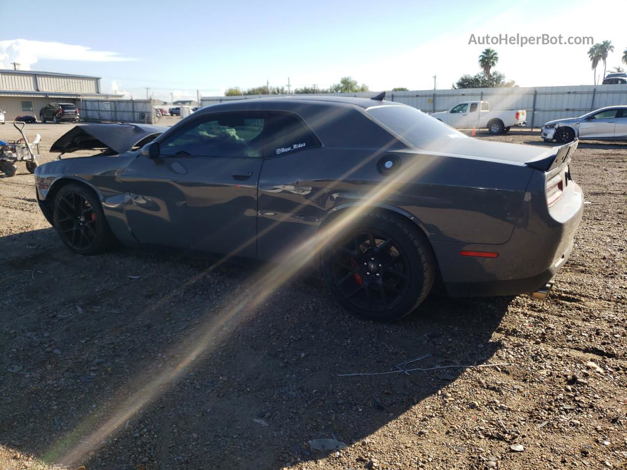 2018 Dodge Challenger R/t Gray vin: 2C3CDZBT4JH155455