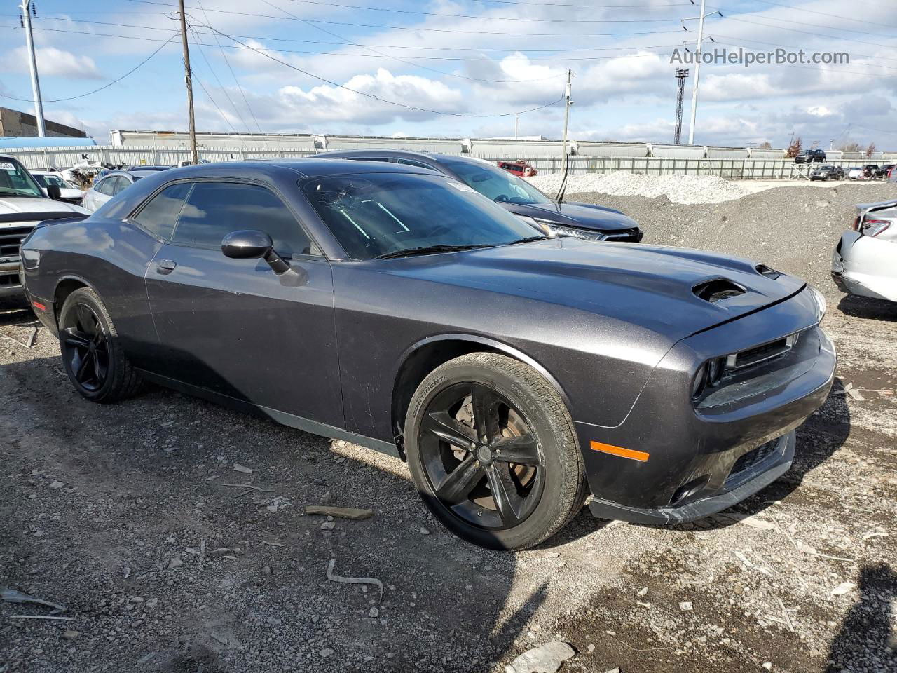 2018 Dodge Challenger R/t Угольный vin: 2C3CDZBT4JH279435