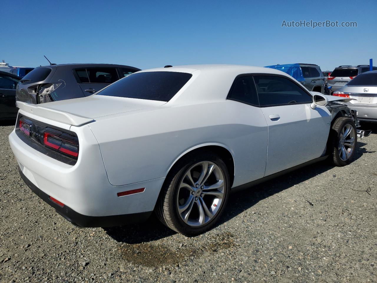 2022 Dodge Challenger R/t White vin: 2C3CDZBT4NH174657