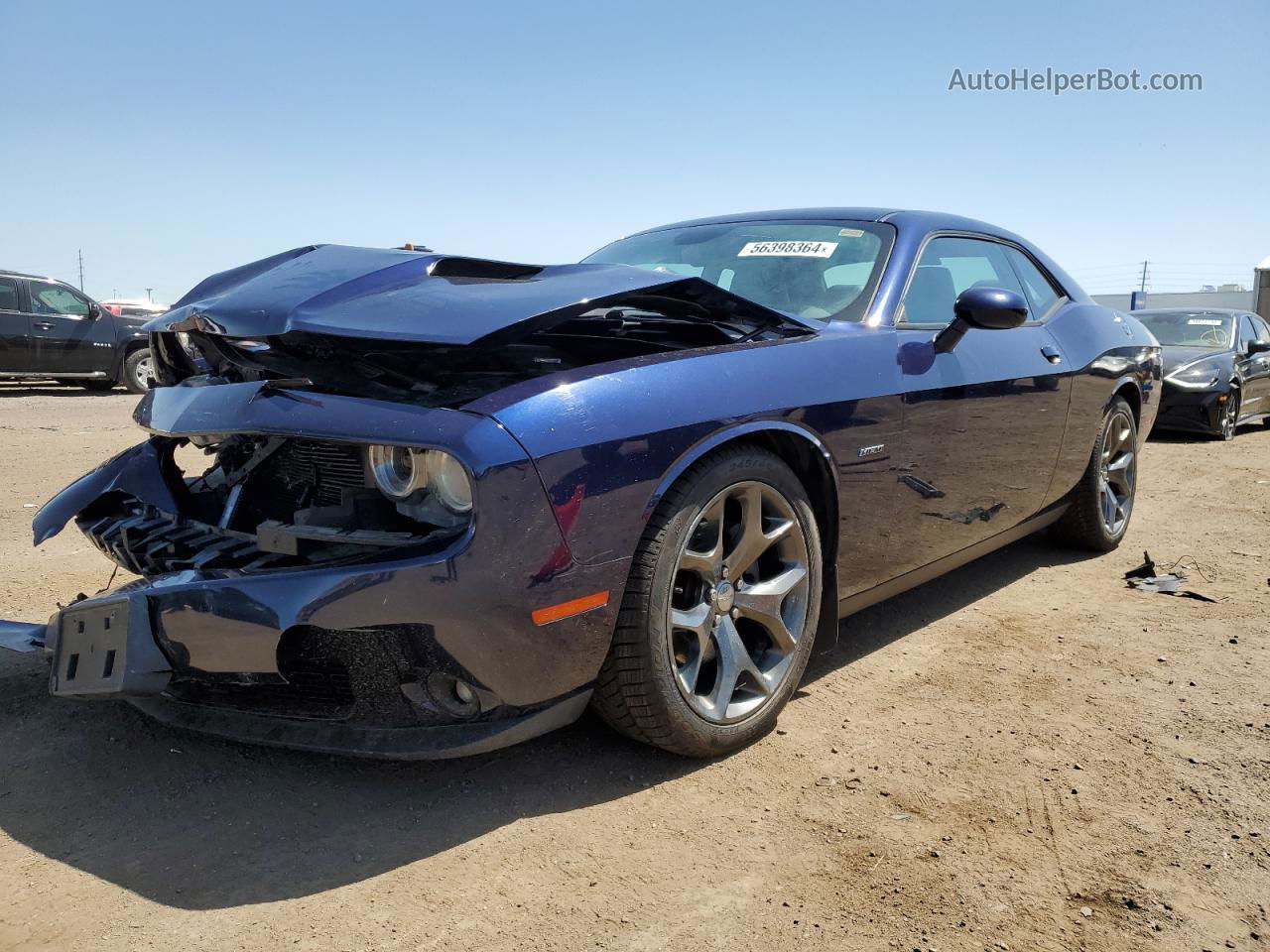 2015 Dodge Challenger Sxt Plus Синий vin: 2C3CDZBT5FH709996