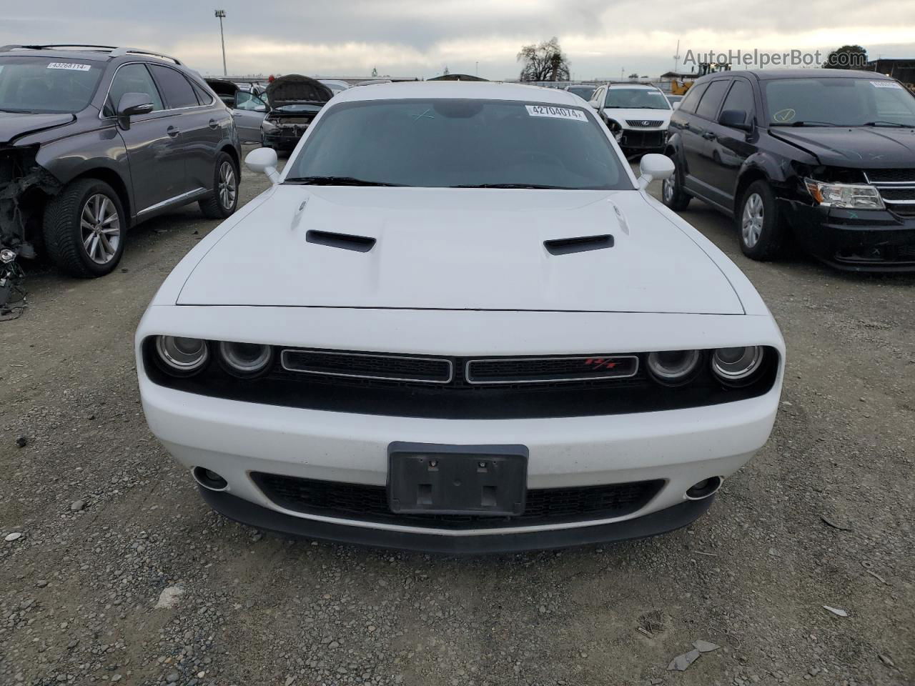 2016 Dodge Challenger R/t White vin: 2C3CDZBT5GH168935