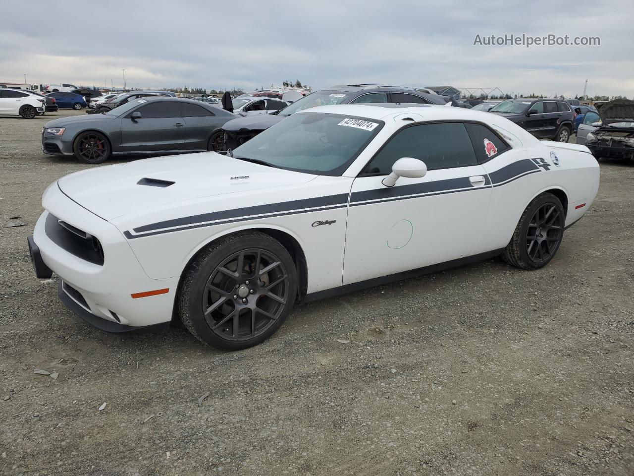 2016 Dodge Challenger R/t White vin: 2C3CDZBT5GH168935