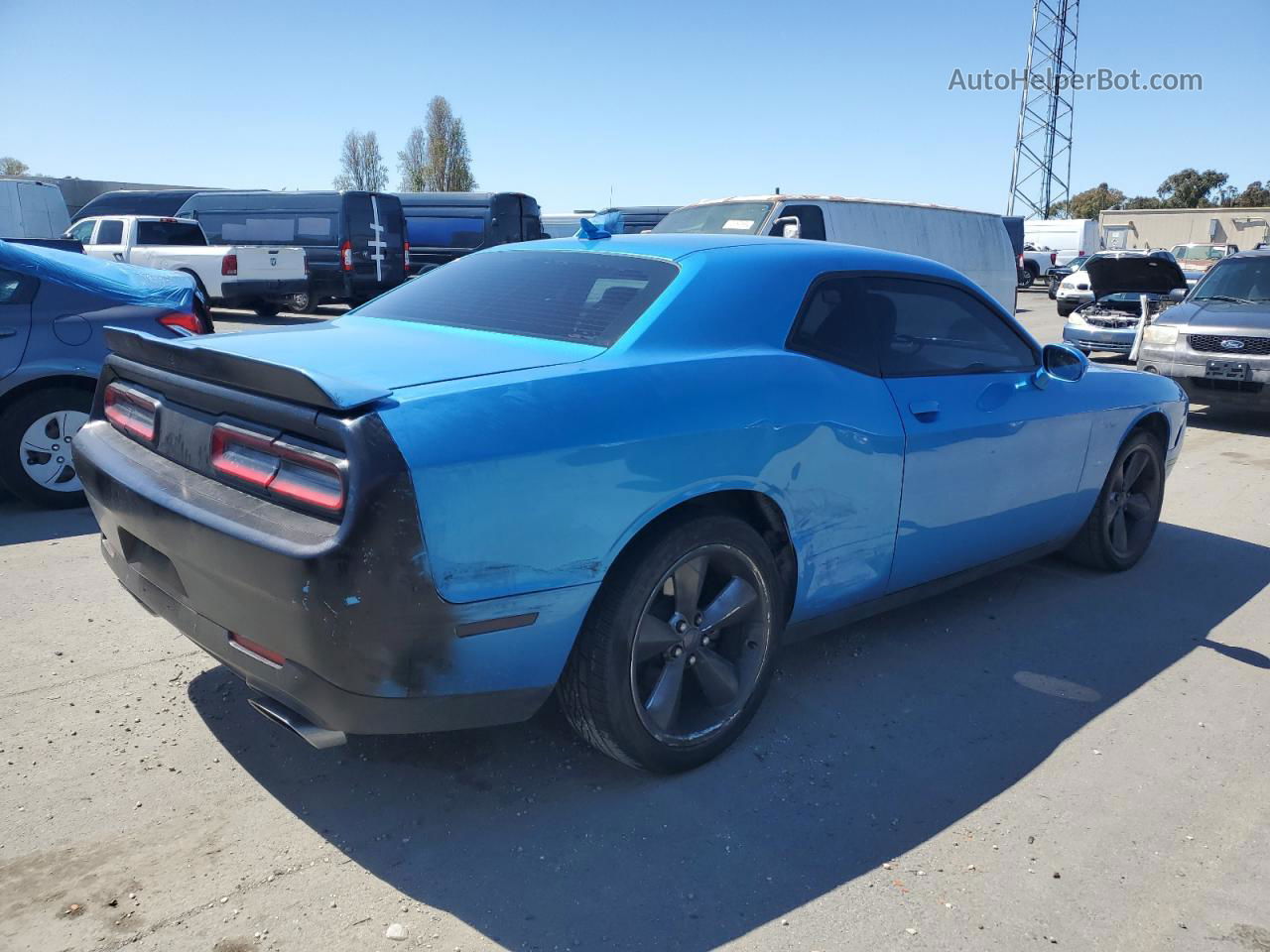 2016 Dodge Challenger R/t Blue vin: 2C3CDZBT5GH166151