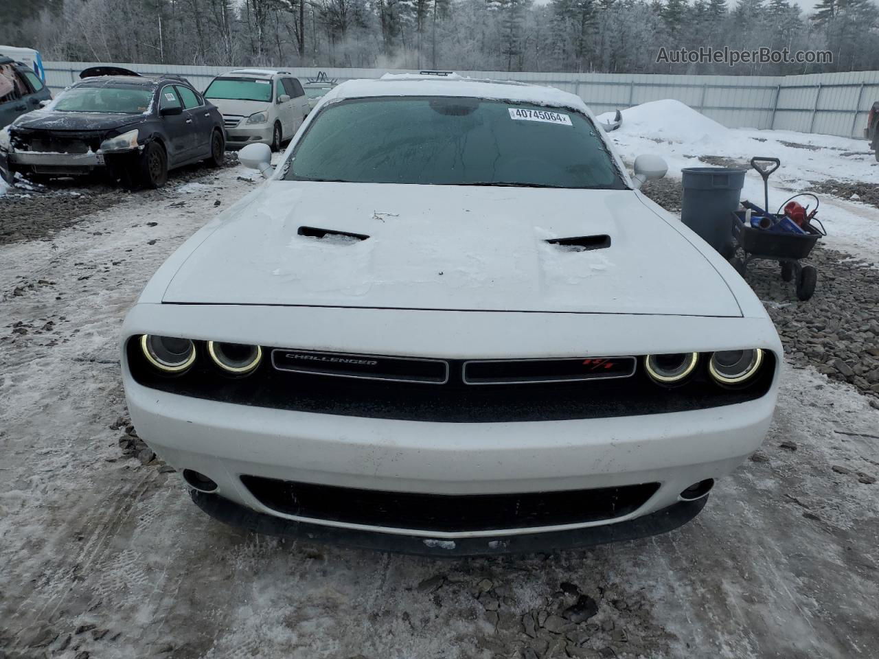 2016 Dodge Challenger R/t White vin: 2C3CDZBT5GH226137