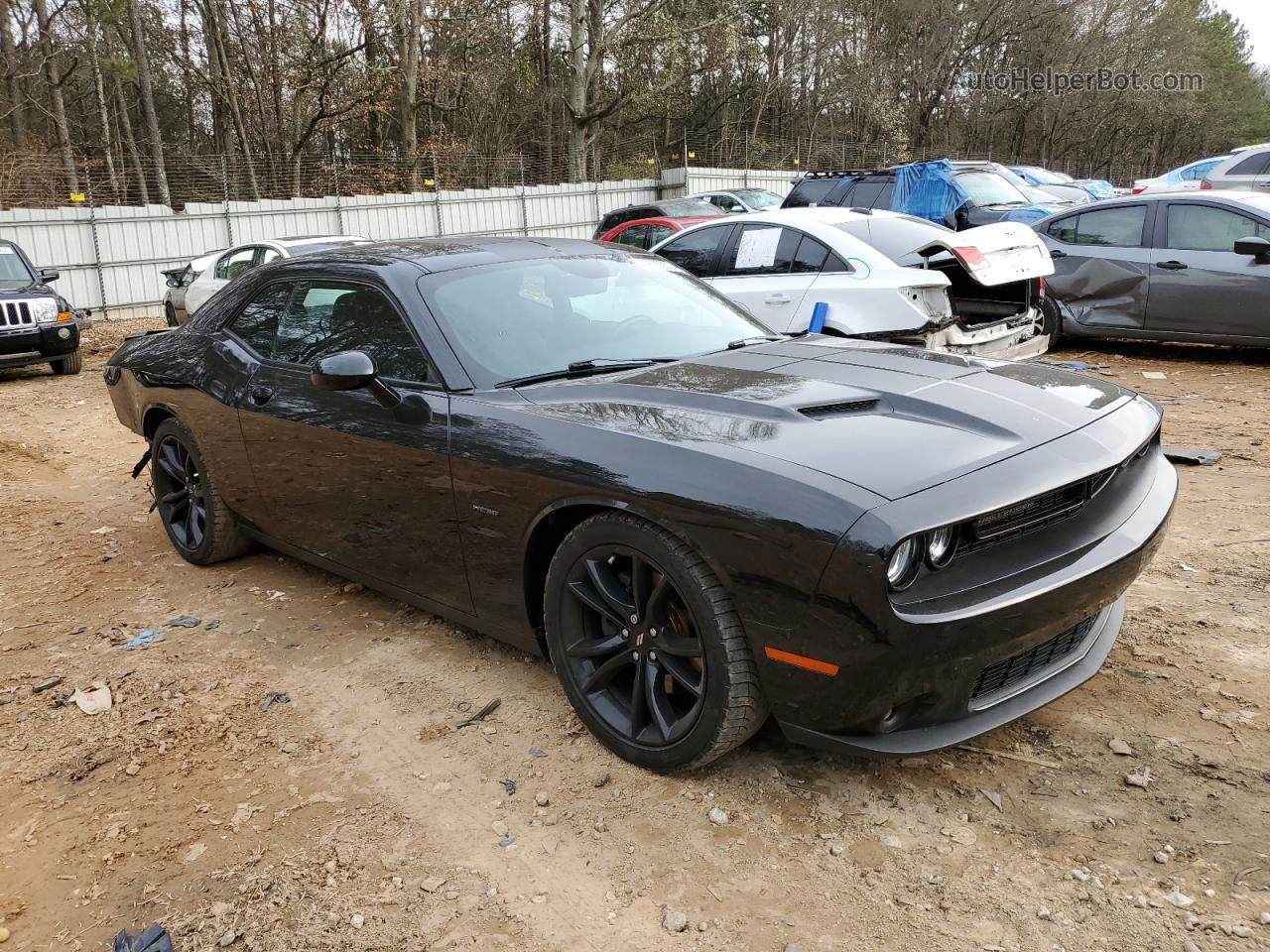 2017 Dodge Challenger R/t Черный vin: 2C3CDZBT5HH560640