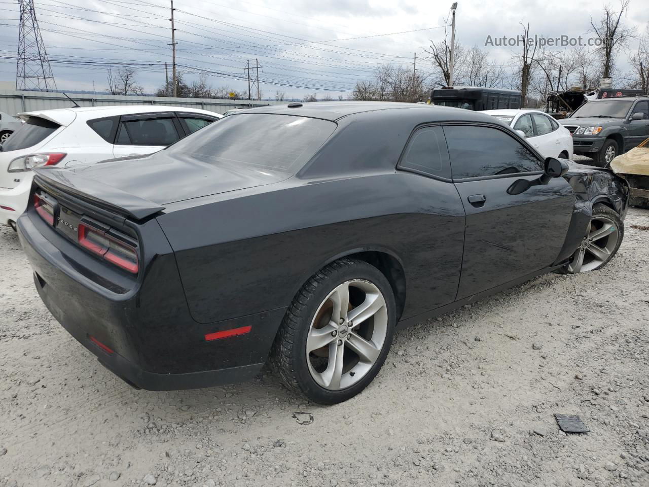 2017 Dodge Challenger R/t Black vin: 2C3CDZBT5HH594139