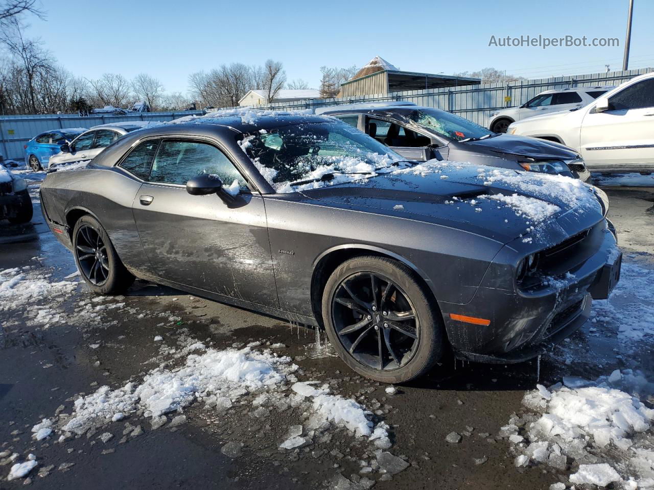 2018 Dodge Challenger R/t Gray vin: 2C3CDZBT5JH287544