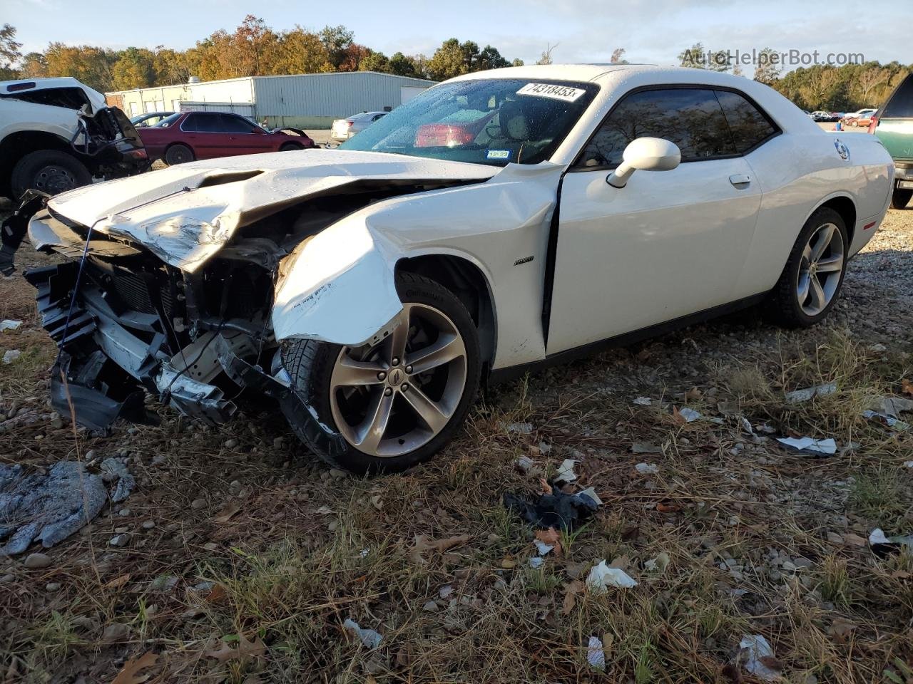 2018 Dodge Challenger R/t White vin: 2C3CDZBT5JH300888