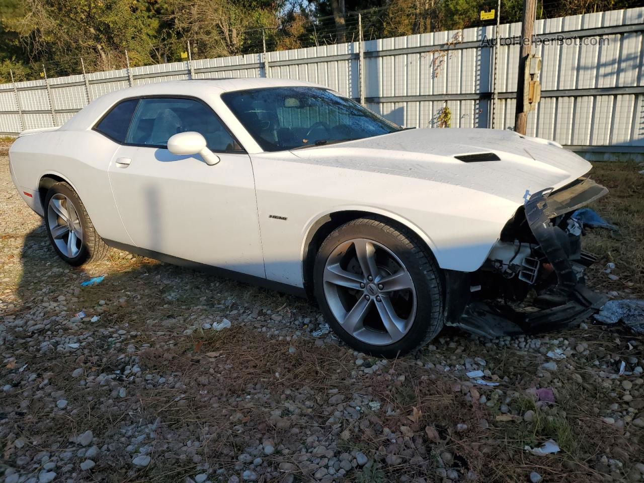 2018 Dodge Challenger R/t White vin: 2C3CDZBT5JH300888