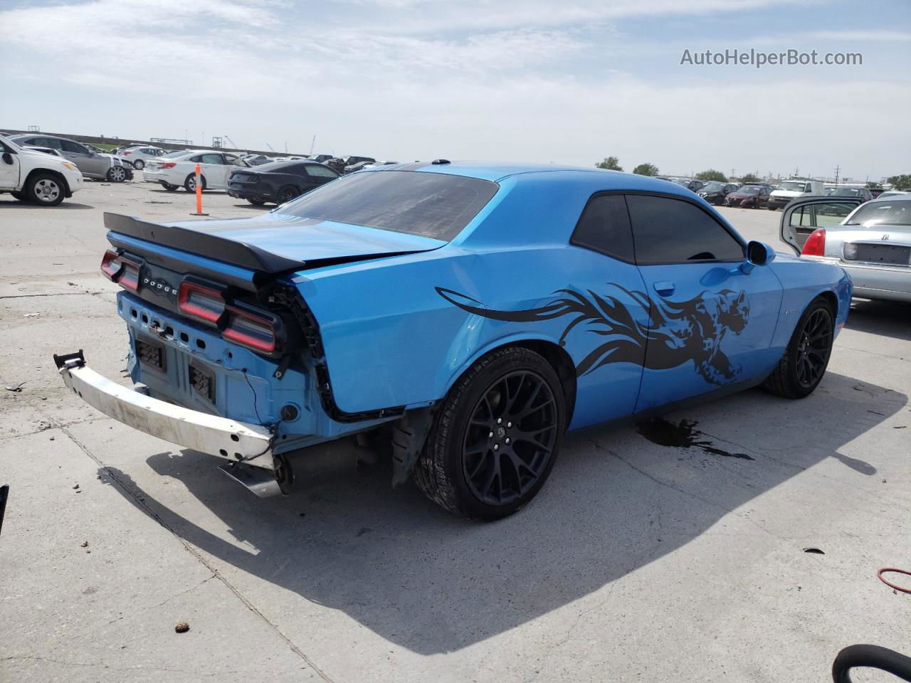 2018 Dodge Challenger R/t Blue vin: 2C3CDZBT5JH333681