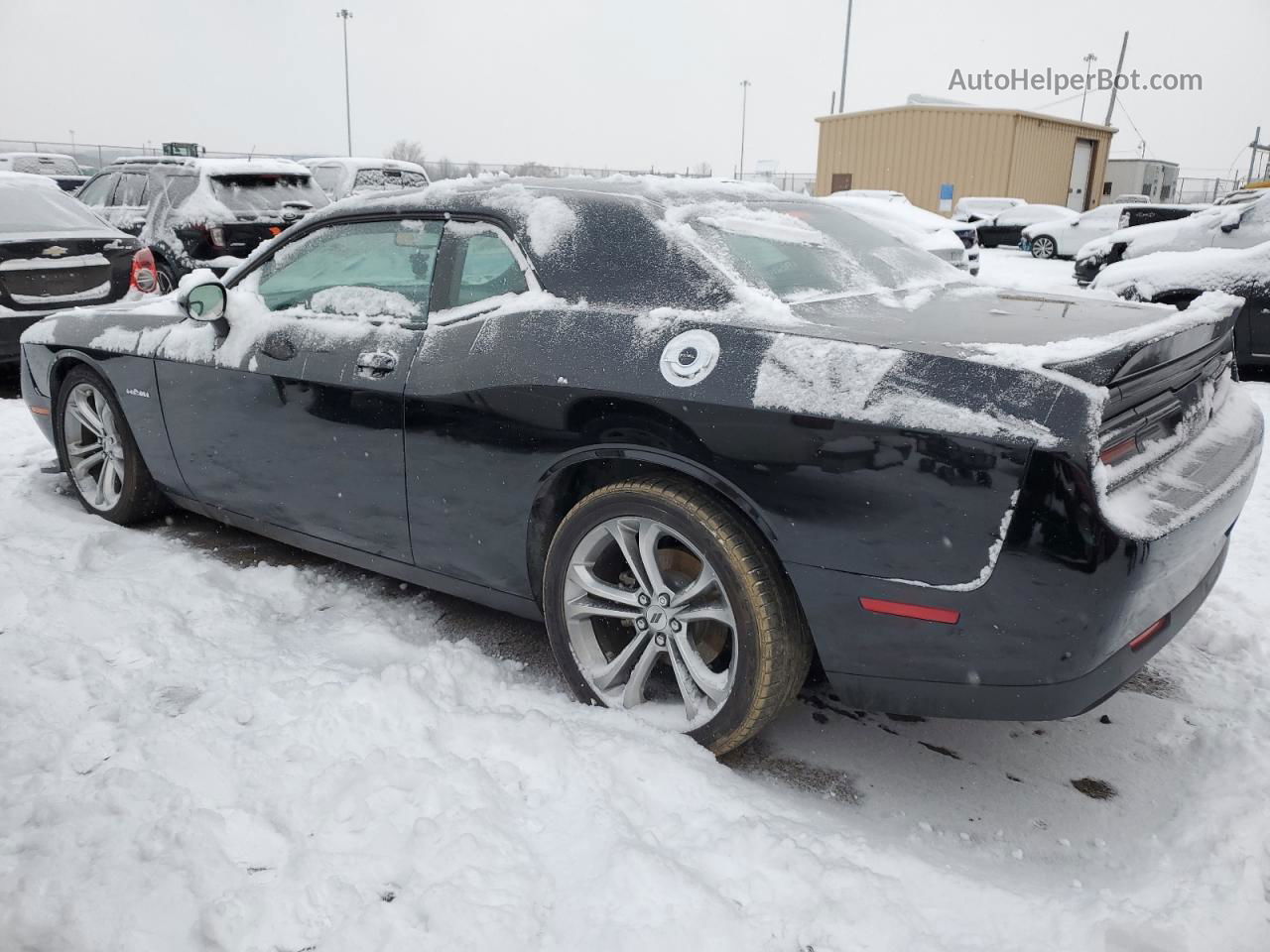 2022 Dodge Challenger R/t Черный vin: 2C3CDZBT5NH207293