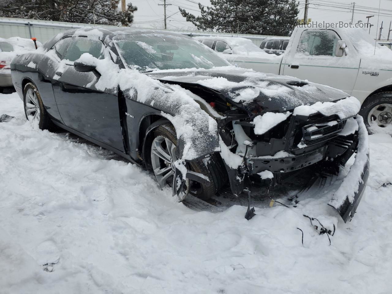 2022 Dodge Challenger R/t Черный vin: 2C3CDZBT5NH207293