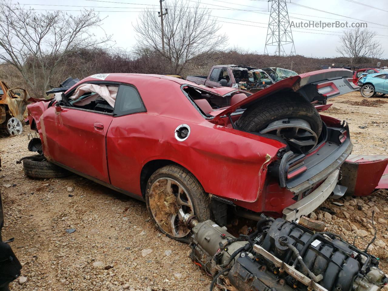 2015 Dodge Challenger Sxt Plus Красный vin: 2C3CDZBT6FH719548