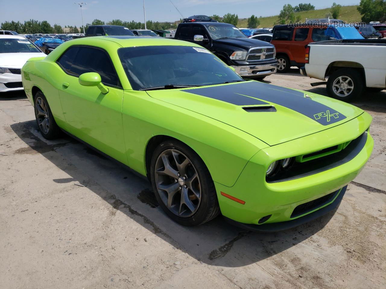 2015 Dodge Challenger Sxt Plus Green vin: 2C3CDZBT6FH788840