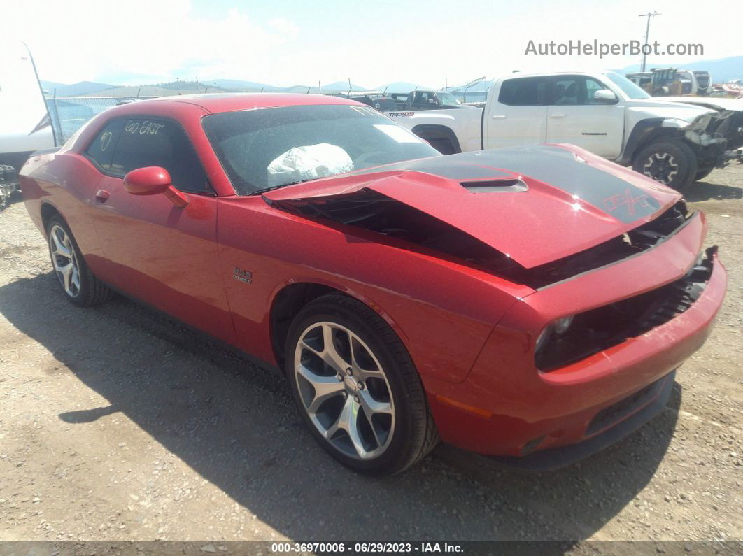 2015 Dodge Challenger R/t Plus Красный vin: 2C3CDZBT6FH819634