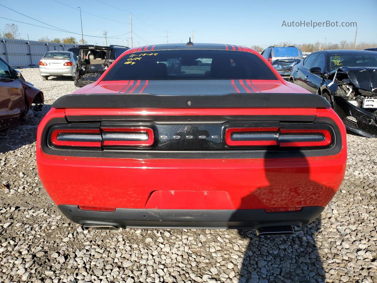 2015 Dodge Challenger Sxt Plus Red vin: 2C3CDZBT6FH873466