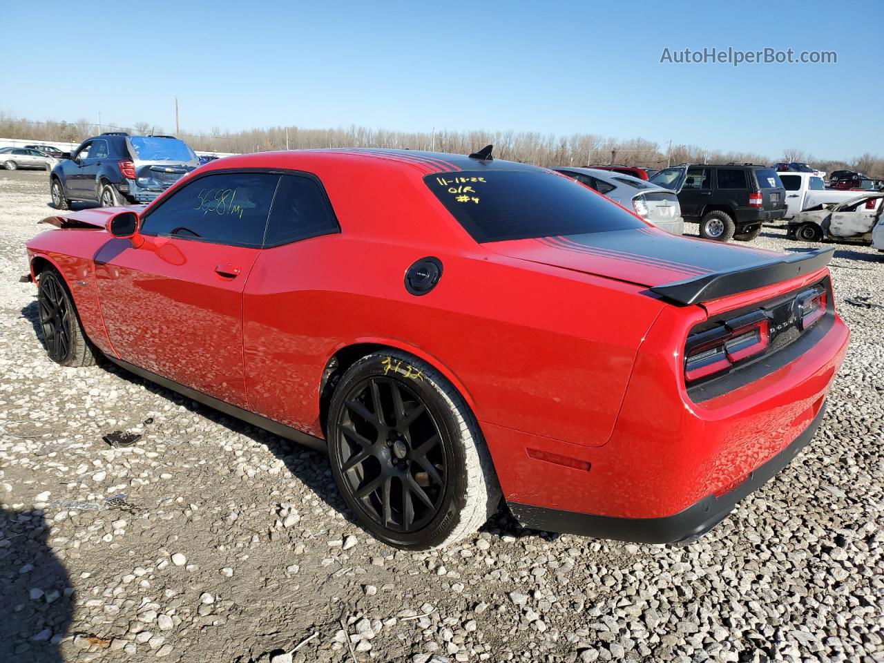 2015 Dodge Challenger Sxt Plus Red vin: 2C3CDZBT6FH873466