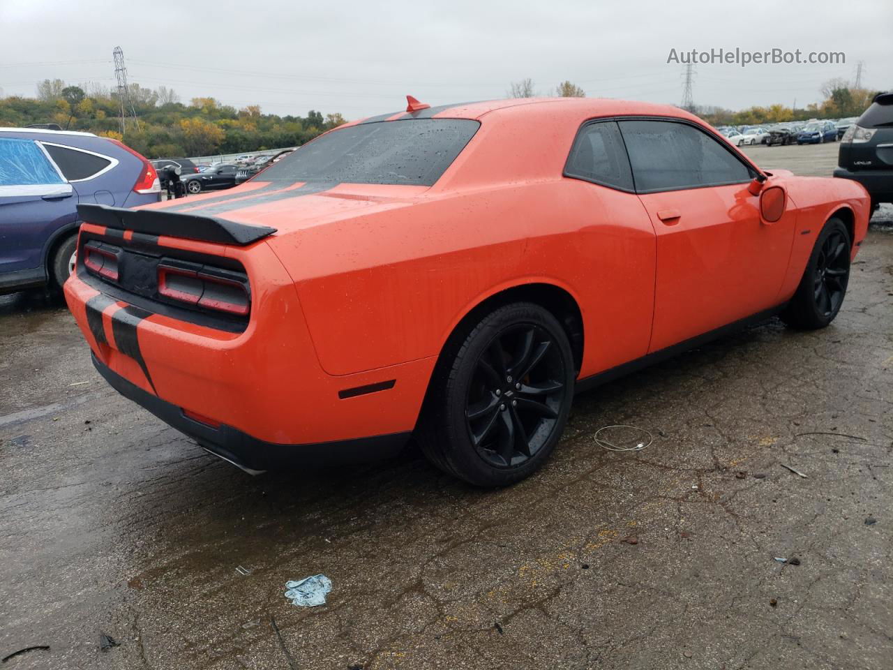 2017 Dodge Challenger R/t Оранжевый vin: 2C3CDZBT6HH604709