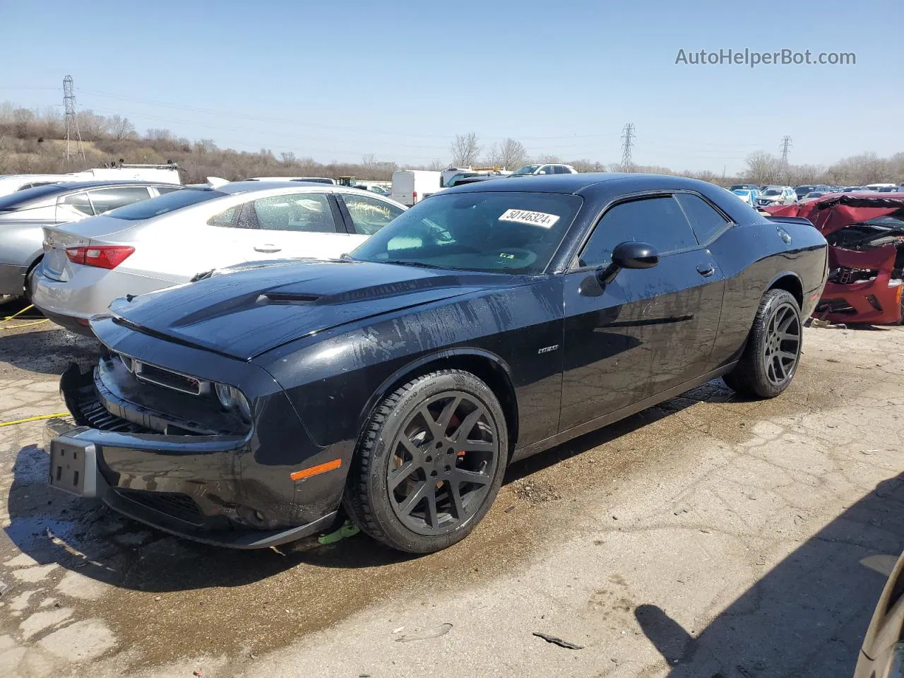 2017 Dodge Challenger R/t Black vin: 2C3CDZBT6HH658835