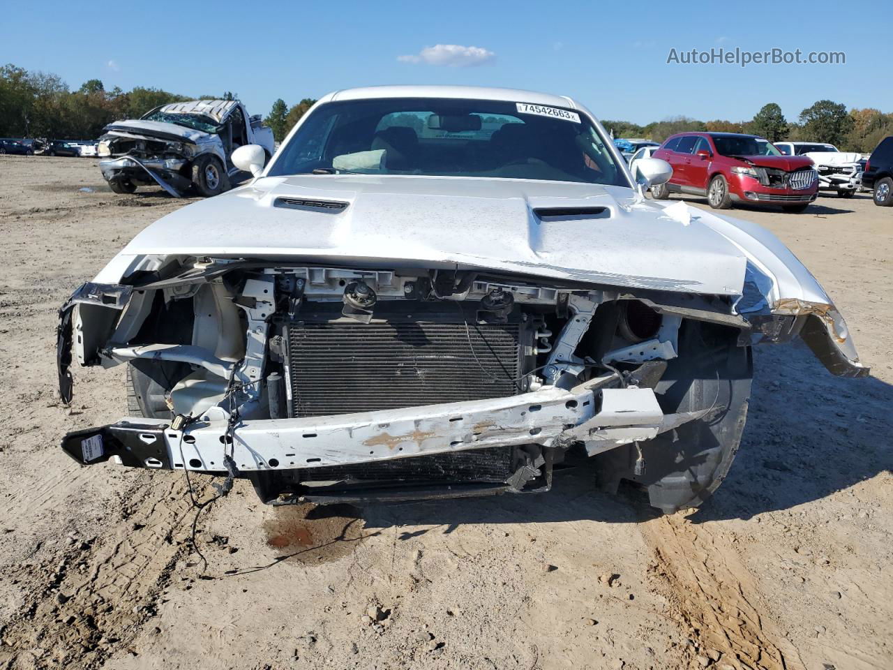 2018 Dodge Challenger R/t Белый vin: 2C3CDZBT6JH211623