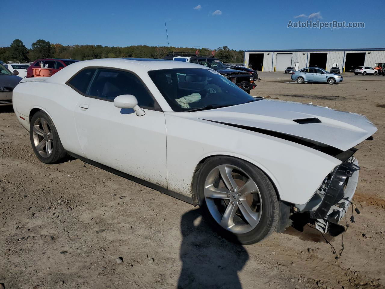 2018 Dodge Challenger R/t Белый vin: 2C3CDZBT6JH211623