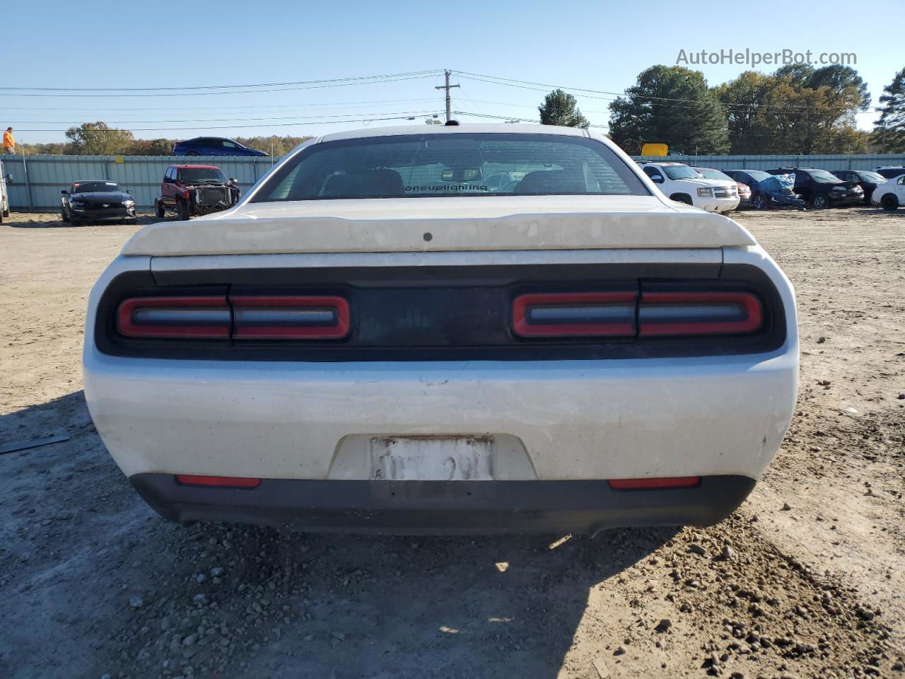 2018 Dodge Challenger R/t White vin: 2C3CDZBT6JH211623