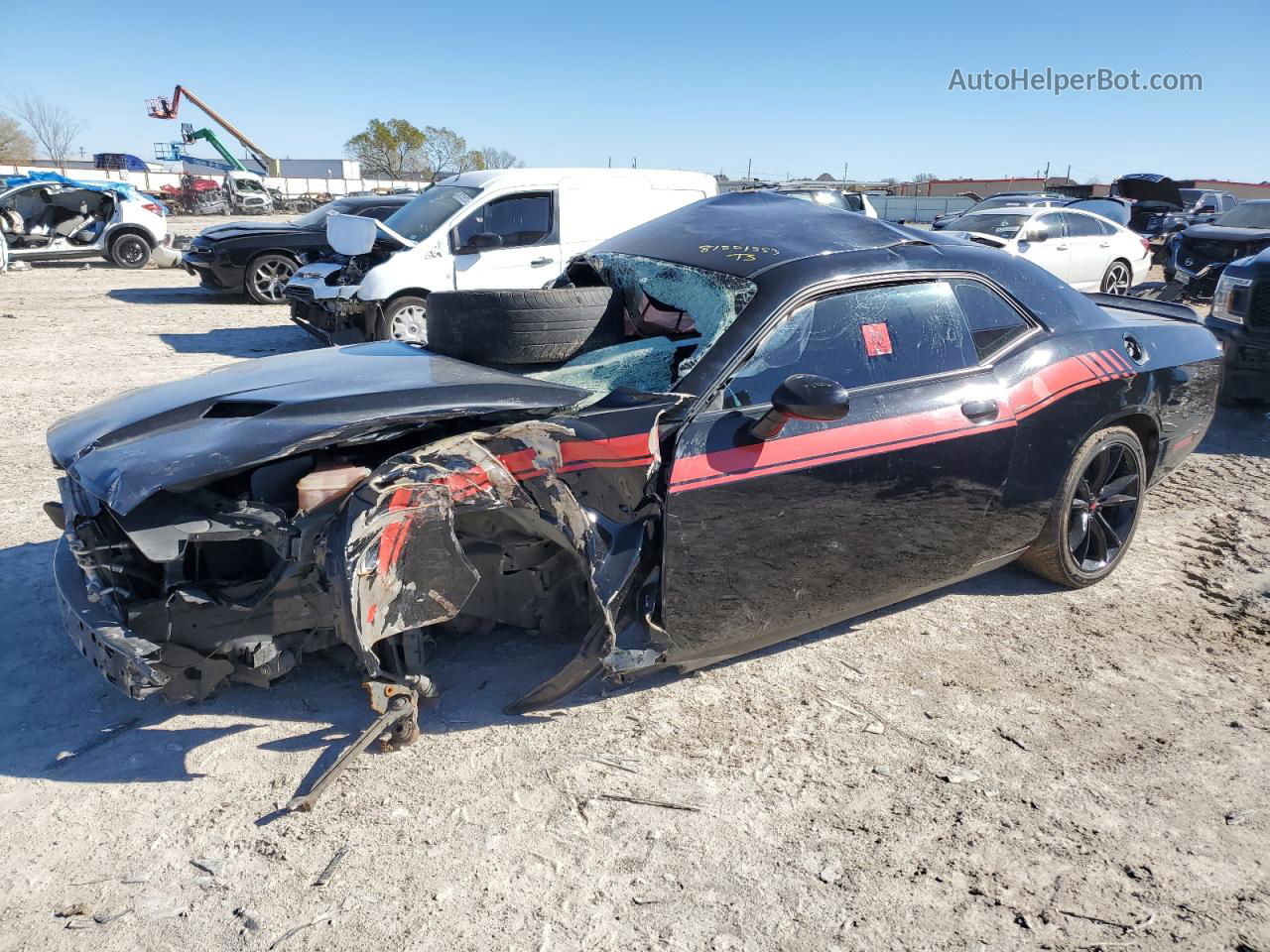 2018 Dodge Challenger R/t Черный vin: 2C3CDZBT6JH216823