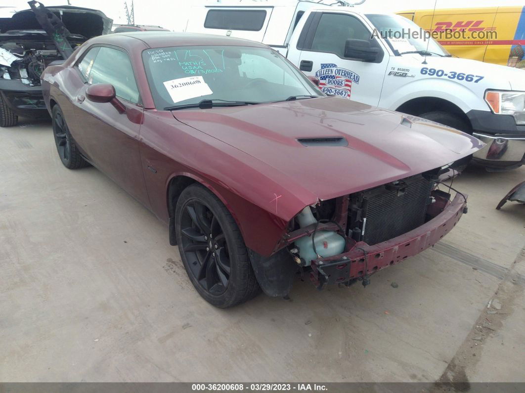 2018 Dodge Challenger R/t Red vin: 2C3CDZBT6JH229104